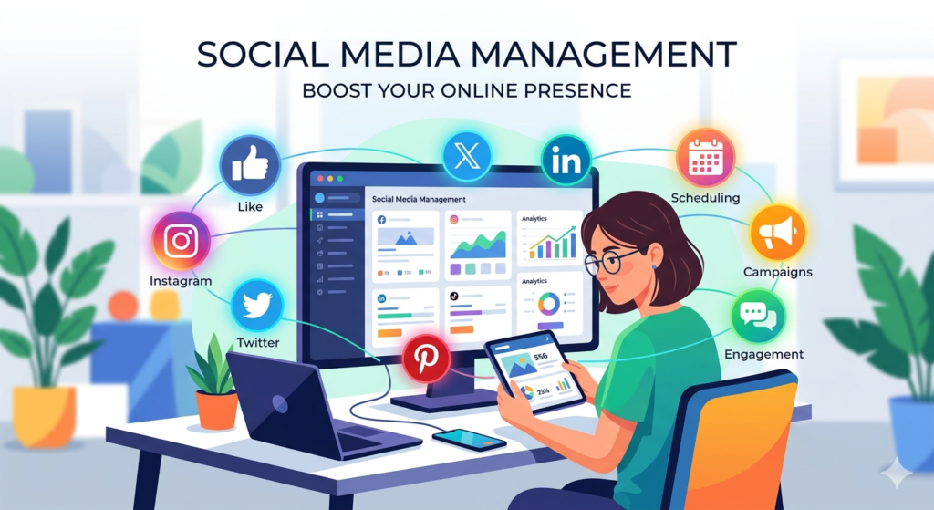 Social Media Management by Digital Prachi shetty, digital marketer, in Mumbai
